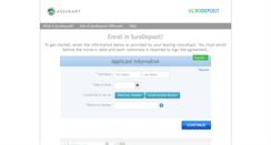 Desktop Screenshot of mysuredeposit.com